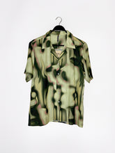 CAMISA MANGA CORTA LINO PLIESTER VERDE AURA