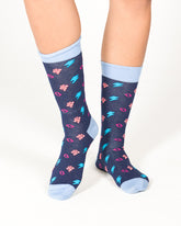 MEDIAS SERPIENTE AZUL