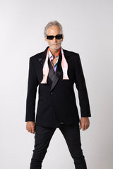 BLAZER CRUZADO EN TEJIDO RECTILINEO