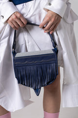 CARRIEL CON CAPUL AURA  CON CUERO AZUL.