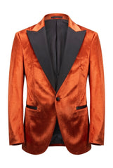 BLAZER en Velvet Degradado Naranja
