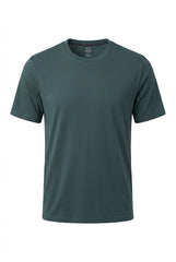 CAMISETA BASICA VERDE MILITAR ALGODON Y LYCRA FRIA