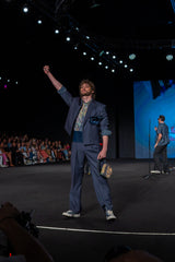 MINI CARRIEL AZUL CON MANCHAS AURA