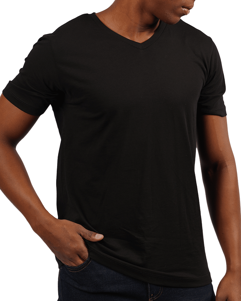 Camisetas negras básica hombre